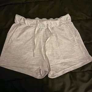 Women's Gray Drawstring Shorts